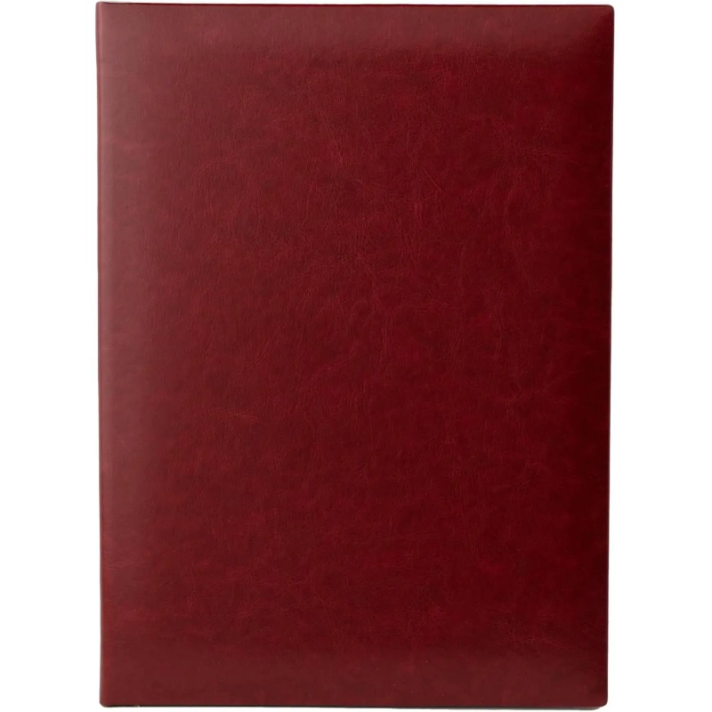 Папка адресная НЕБРАСКА, бордо, выклейка бархат, А4 (188343)