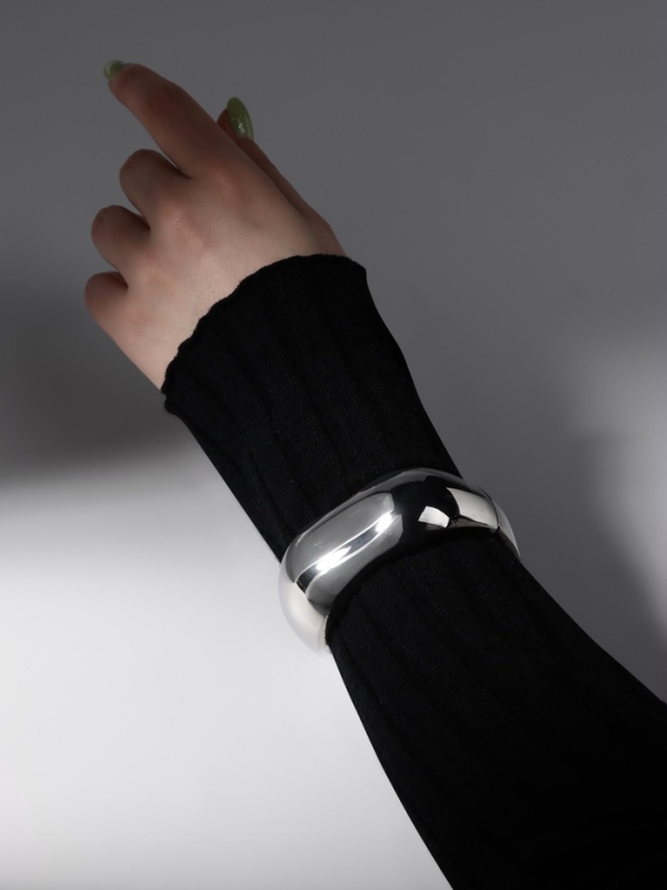 Браслет металл «Манжета» мятый, цвет серебро Браслет металл «Манжета» мятый, цвет серебро