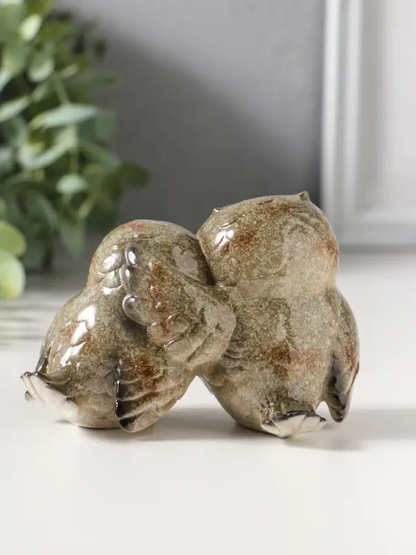 Фигурка полистоун лак &laquo;Совята пухлики&raquo;, 10.5&times;6.3&times;8 см