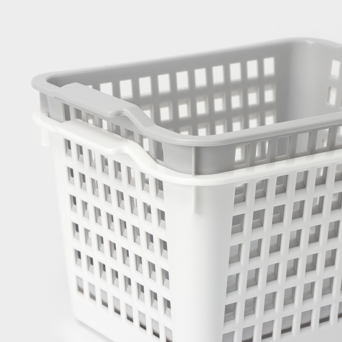 Корзина для хранения, 15×21×12 см, цвет МИКС Корзина для хранения, 15×21×12 см, цвет МИКС