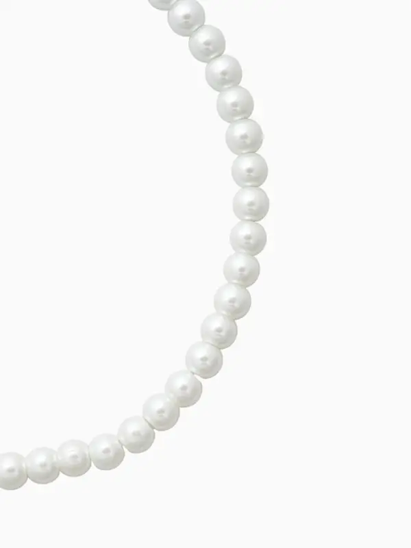 Бусы &laquo;Невеста&raquo;, с жемчугом, шар №8, белые, 40 см
