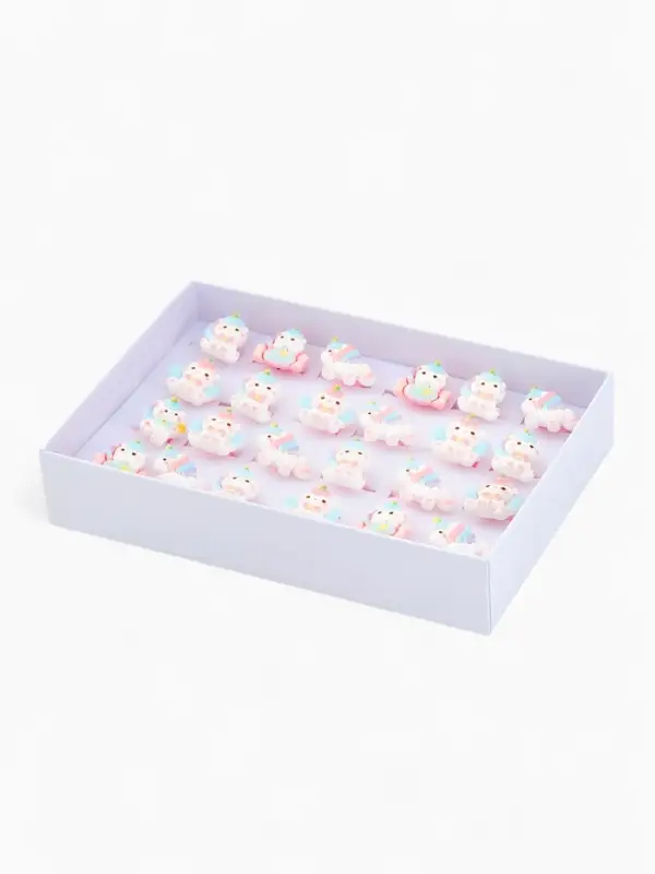 Кольцо «Выбражулька» единороги, форма МИКС, цветное, безразмерное Кольцо «Выбражулька» единороги, форма МИКС, цветное, безразмерное