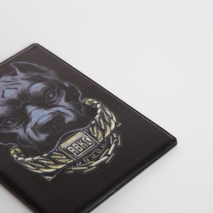 Обложка для паспорта, цвет чёрный