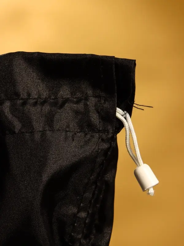 Сумка плетёная из пандана, 23×14×35 см, бежево-чёрная