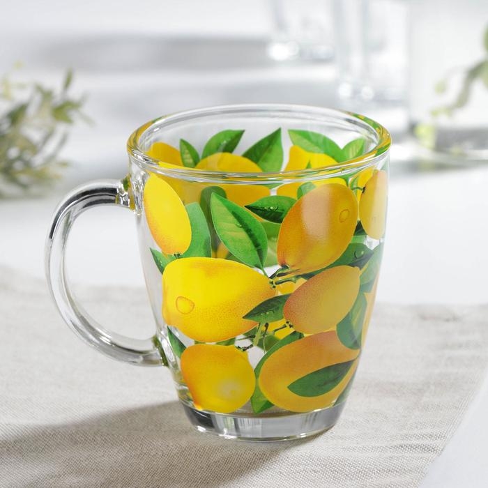 Кружка «Лимоны», стеклянная, 350 мл Кружка «Лимоны», стеклянная, 350 мл