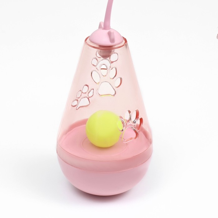 Игрушка-неваляшка  Игрушка-неваляшка "Мышь-фонтан" для кошек, с отверстиями для лакомства и бубенчиком