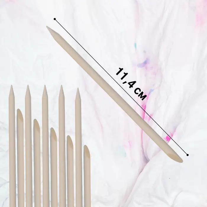 Апельсиновые палочки для маникюра, 11.4 см, 10 шт. Апельсиновые палочки для маникюра, 11.4 см, 10 шт.