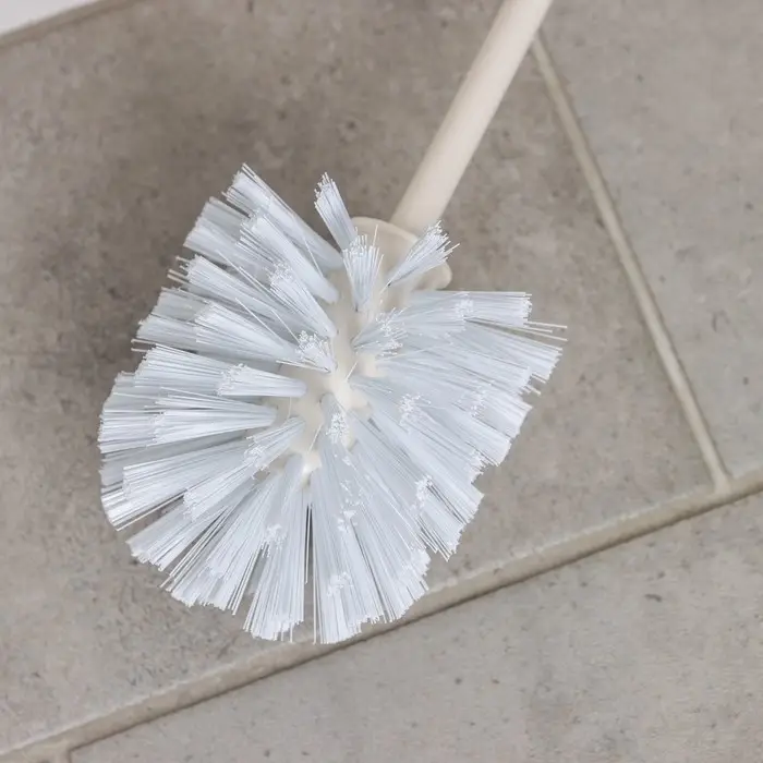 Ёршик для унитаза &laquo;Вязаное плетение&raquo;, 15&times;15&times;37 см, с подставкой, бежевый