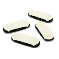 Держатель для проводов 75&times;30 мм, белый, 4 шт.