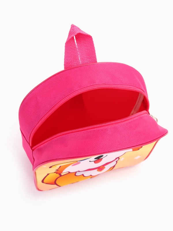 Рюкзак детский 22*8,5*25,5, отд на молнии, корги розовый