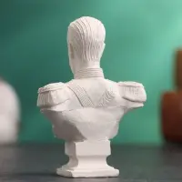 Бюст &laquo;Император Николай II&raquo;, фигурка гипс, белый, 4.5&times;2.5&times;6.5 см