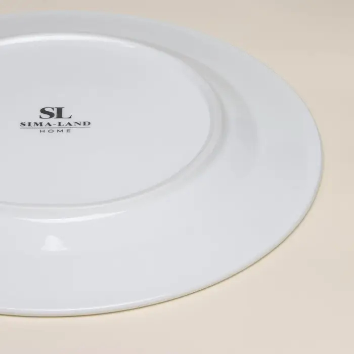 Тарелки SL Home &laquo;Винтаж фрэнч&raquo;, d=27 см, набор 2 шт., фарфор, белые