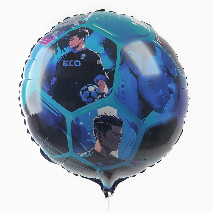 Воздушный шар фольгированный 18 Воздушный шар фольгированный 18" "Аниме. Футбол", круг, с подложкой