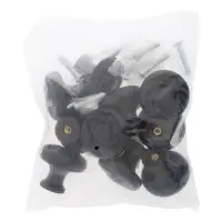 Ручка кнопка CAPPIO RK003, d=35 мм, чёрная, набор 10 шт.