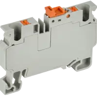 ARMAFIX Клемма пружинная Push-in CP-DT измерительная с ножевым размыкателем 4мм2 серая IEK