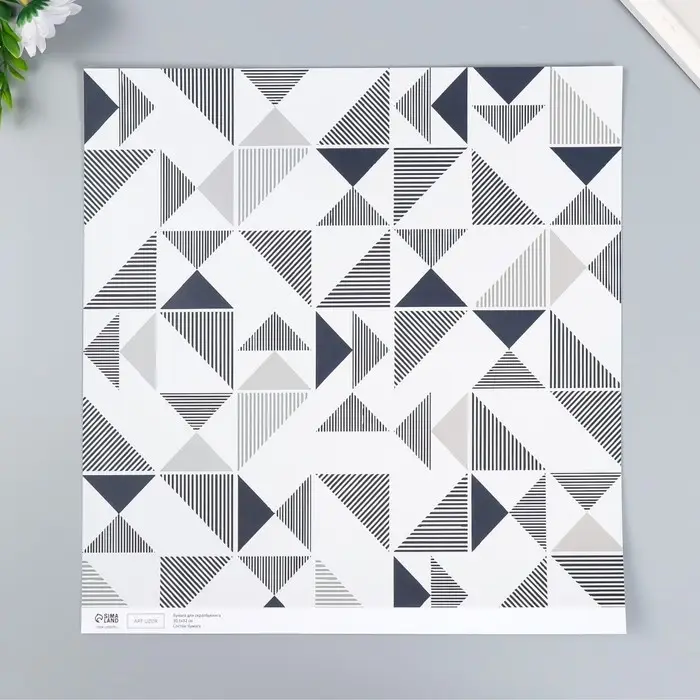 Бумага для скрапбукинга двусторонняя "Скандинавия" плотность 180 гр 30,5х32 см