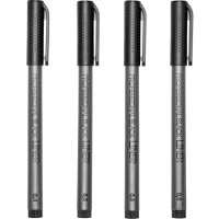 Набор линеров утолщенных Sketch&Art черного цвета, 4 шт. 36-0032