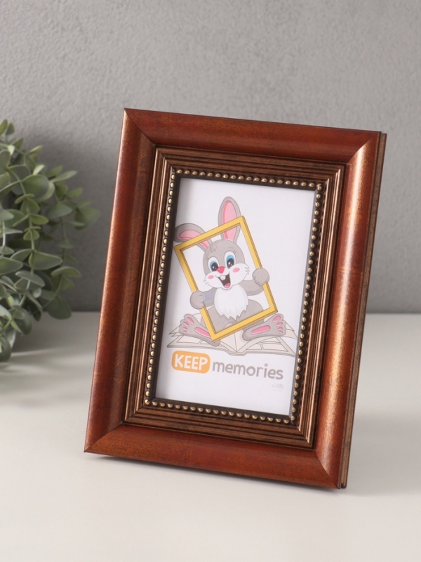 Фоторамка пластик "Любава" 10х15 см, 4020-3095/3 медь