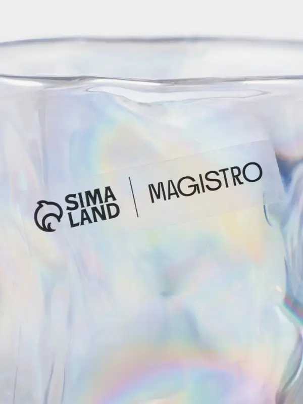 Стакан Magistro Ice.Bar. Pearl, 250 мл, стекло, перламутровый