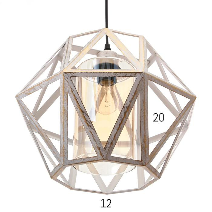 Светильник BayerLux 88316/1 E27 40Вт белый с золотой патиной 34х34х26-126 см