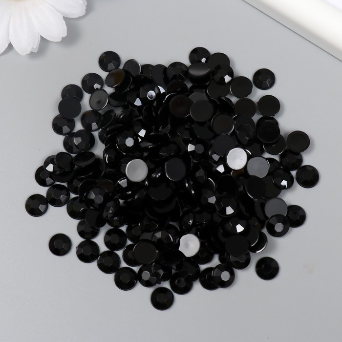 Декор для творчества пластик Декор для творчества пластик "Стразы. Полночь" набор 300 шт d=0,8 см