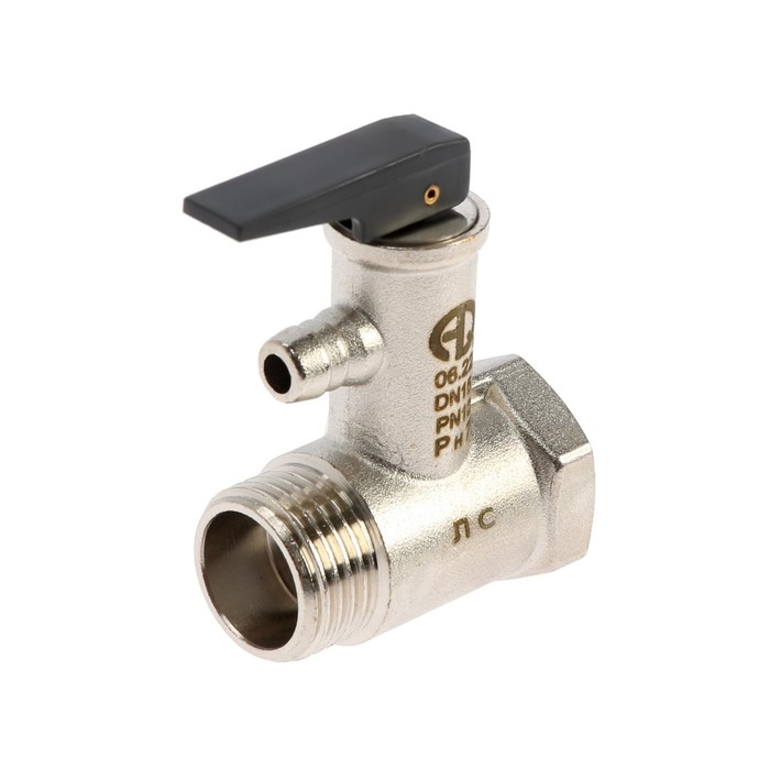 Клапан предохранительный AQUALINK, для бойлера, 1/2 Клапан предохранительный AQUALINK, для бойлера, 1/2", 7 бар