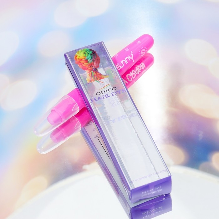 Карандаш-мелок для волос, 1 шт, розовый Карандаш-мелок для волос, 1 шт, розовый