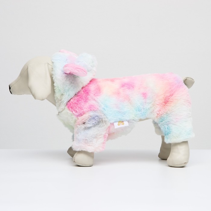 Комбинезон Комбинезон "Зайчонок" с капюшоном , размер XL (ДС 40, ОШ 19 см, ОГ 50 см), пастельный