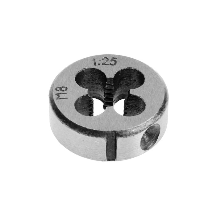 Плашка метрическая ТУНДРА, М8 х 1.25 мм Плашка метрическая ТУНДРА, М8 х 1.25 мм