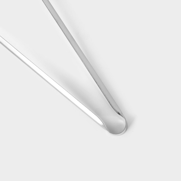 Щипцы кухонные с зубцами Доляна «Тритон», 24 см, цвет серебристый