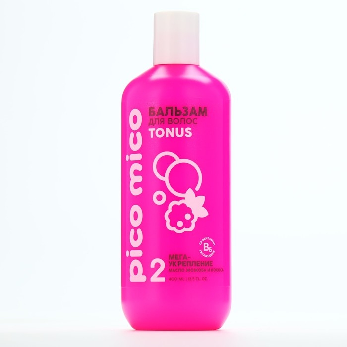Бальзам для волос с маслом кокоса и жожоба, мега-укрепление, 400 мл, PICO MICO Бальзам для волос с маслом кокоса и жожоба, мега-укрепление, 400 мл, PICO MICO