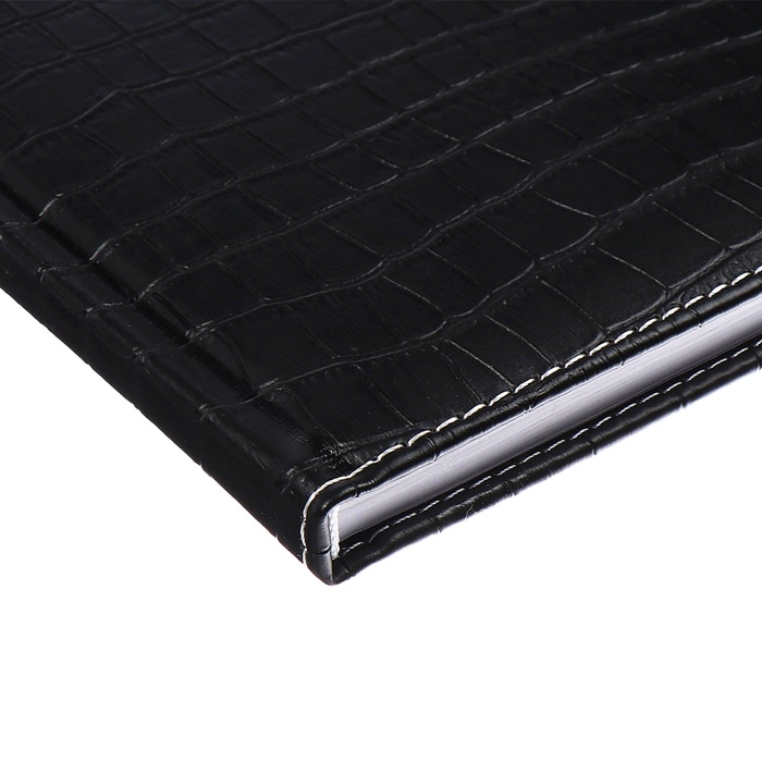 Телефонная книга А5, 64 листа deVENTE. Wild, твердая обложка из искусственной кожи с поролоном, кремовый блок 70 г/м2, чёрный Телефонная книга А5, 64 листа deVENTE. Wild, твердая обложка из искусственной кожи с поролоном, кремовый блок 70 г/м2, чёрный