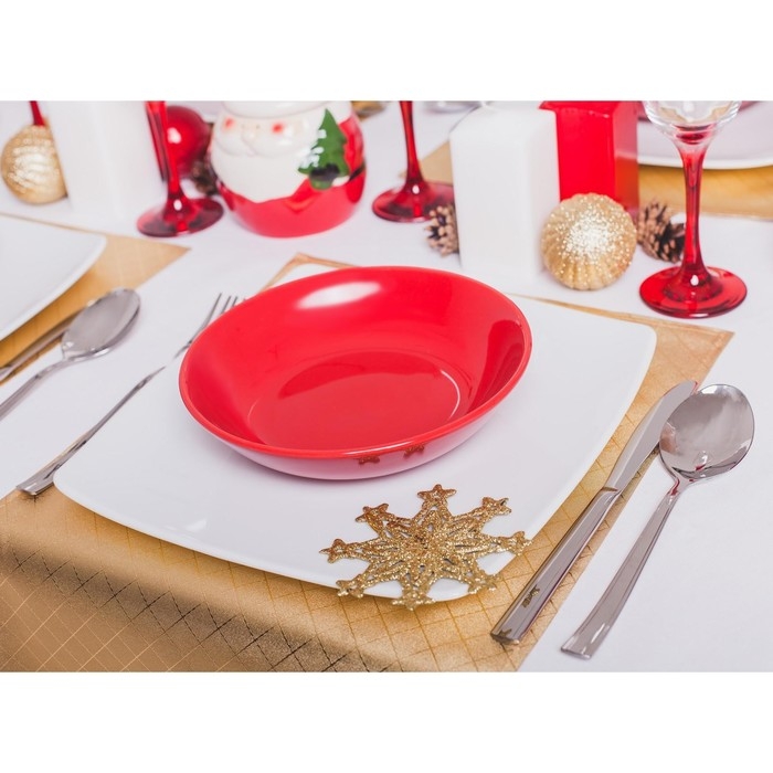 Тарелка квадратная фарфоровая «Бельё», 19×19 см Тарелка квадратная фарфоровая «Бельё», 19×19 см