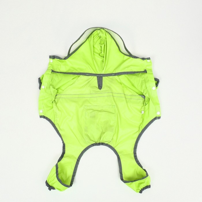 Комбинезон для собак, демисезонный с козырьком, размер  L (ДС 36, Ог 51, ОШ 40 см), зелёный   985440 Комбинезон для собак, демисезонный с козырьком, размер  L (ДС 36, Ог 51, ОШ 40 см), зелёный   985440