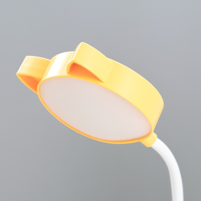 Настольная лампа  Настольная лампа "Динозаврик" LED 3Вт от батареек АА/USB желтый 4х12х35 см RISALUX