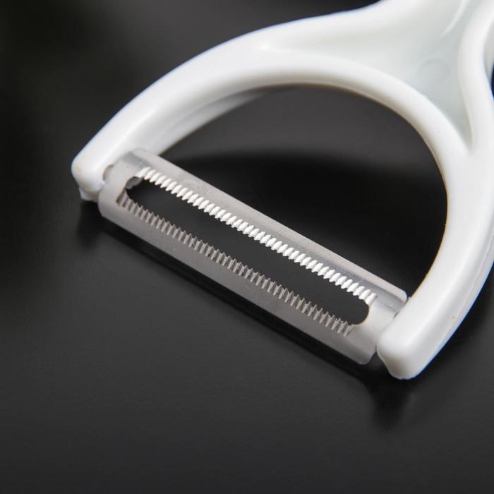 Овощечистка Доляна «Розы», 13 см, цвет белый Овощечистка Доляна «Розы», 13 см, цвет белый