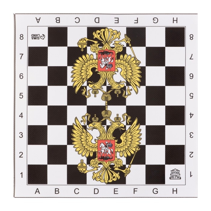 Шахматное поле 30 х 30 см Шахматное поле 30 х 30 см "Россия", винил
