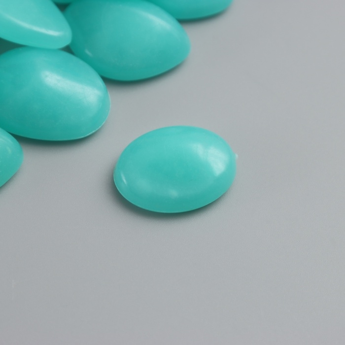 Декор для творчества пластик светится в темноте  Декор для творчества пластик светится в темноте "Голубые камешки" набор 12 шт