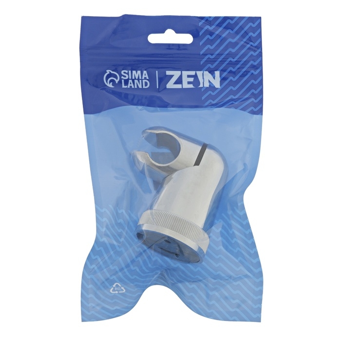 Держатель для душевой лейки ZEIN Z71, поворотный, закругленной формы, пластик, хром Держатель для душевой лейки ZEIN Z71, поворотный, закругленной формы, пластик, хром