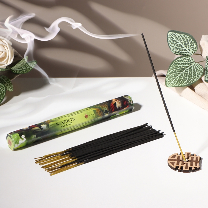 Благовония  Благовония "Мудрость", 20 палочек в упаковке, шестигранник