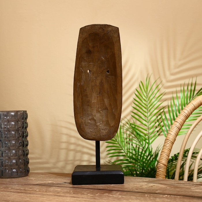 Маска Маска "Лени" на подставке, албезия 42 см