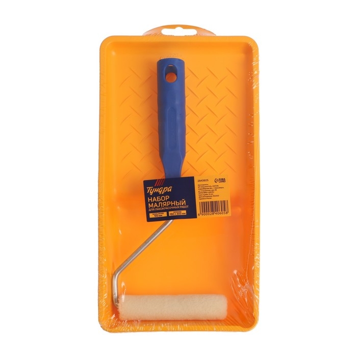 Набор ТУНДРА, для работ с лаками, валик велюр 100 мм, ванночка 150 х 290 мм Набор ТУНДРА, для работ с лаками, валик велюр 100 мм, ванночка 150 х 290 мм