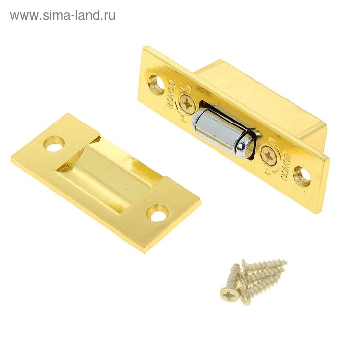 Фиксатор дверной, роликовый, цвет золото Фиксатор дверной, роликовый, цвет золото