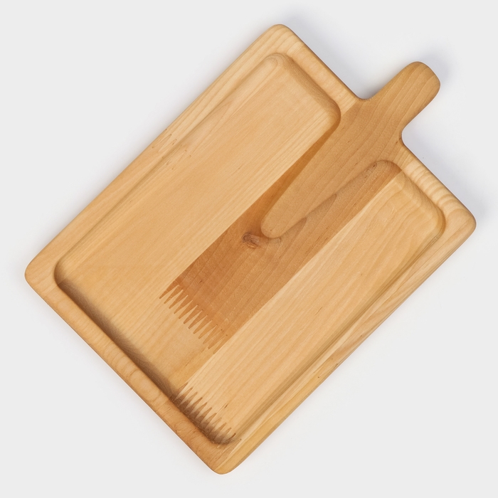 Доска - блюдо для подачи сервировочная Adelica «Лопата», 25×16,7×1,8 см, пропитано минеральным маслом, берёза Доска - блюдо для подачи сервировочная Adelica «Лопата», 25×16,7×1,8 см, пропитано минеральным маслом, берёза