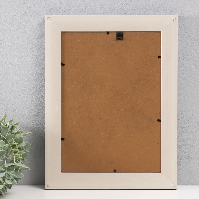 Фоторамка пластик формат А4 Фоторамка пластик формат А4 "Норвегия" серая, белая обводка 36,6х28 см