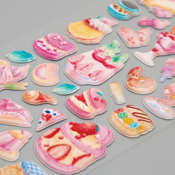 Наклейка пластик мягкие Наклейка пластик мягкие "Сладкая жизнь" МИКС 24х10 см