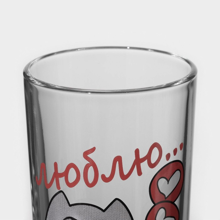 Набор стаканов «Люблю», для коктейля, 250 мл, 6 шт, рисунок МИКС Набор стаканов «Люблю», для коктейля, 250 мл, 6 шт, рисунок МИКС