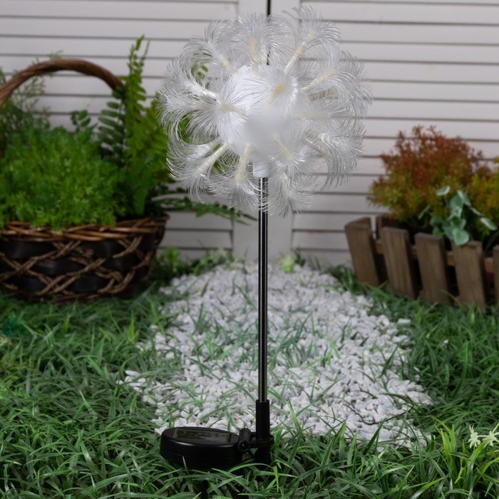 Садовый светильник на солнечной батарее «Клубок», 70 см, 1 LED, свечение тёплое белое Садовый светильник на солнечной батарее «Клубок», 70 см, 1 LED, свечение тёплое белое