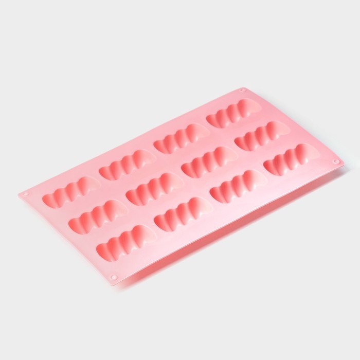 Форма для выпечки Доляна «Сладости. Бабл», силикон, 12 ячеек, 28×16×2 см, цвет розовый Форма для выпечки Доляна «Сладости. Бабл», силикон, 12 ячеек, 28×16×2 см, цвет розовый