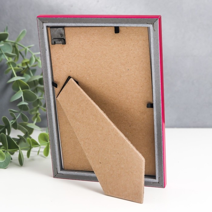 Фоторамка пластик Фоторамка пластик "Палитра" 10x15 см, пурпурный металлик